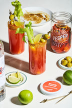 Vesper Bloody Caesar cocktail infusion kit jar — lifestyle photo