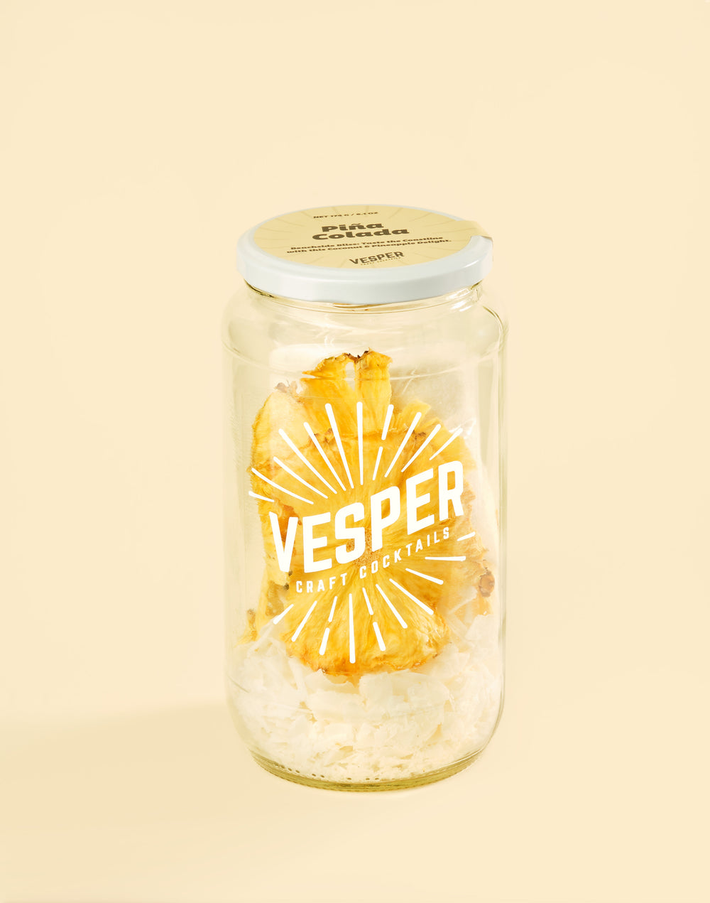 Vesper Piña Colada cocktail infusion kit jar