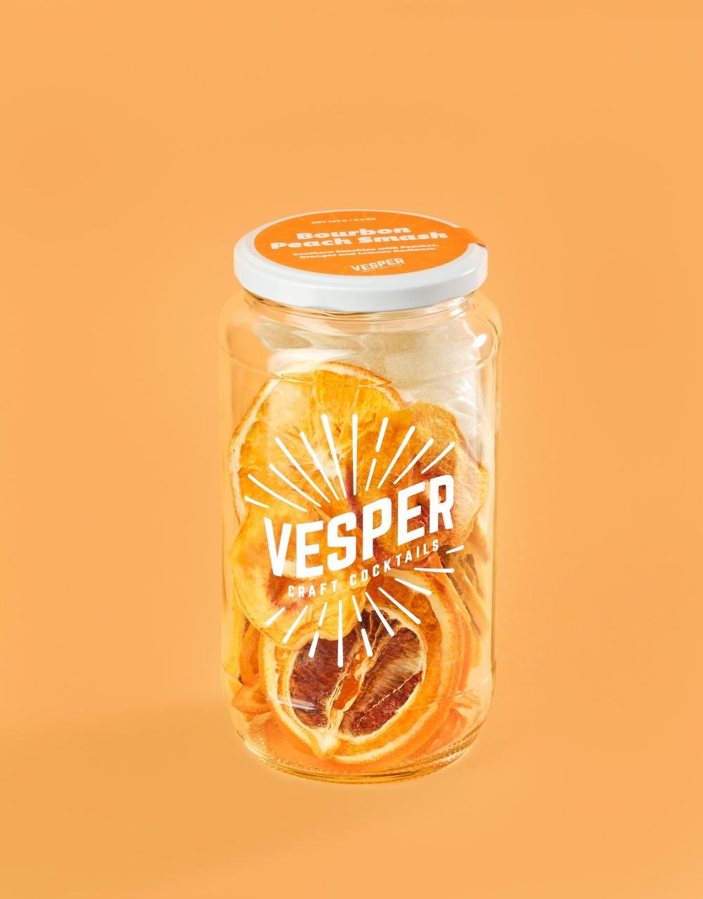 Vesper Bourbon Peach Smash cocktail infusion kit jar