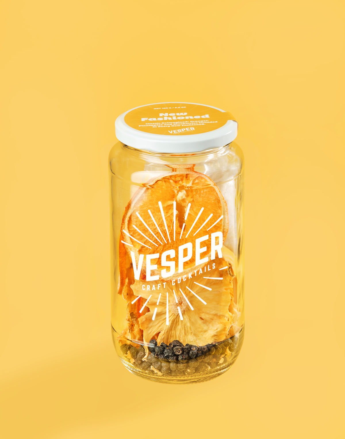 Vesper New Fashioned cocktail infusion kit jar