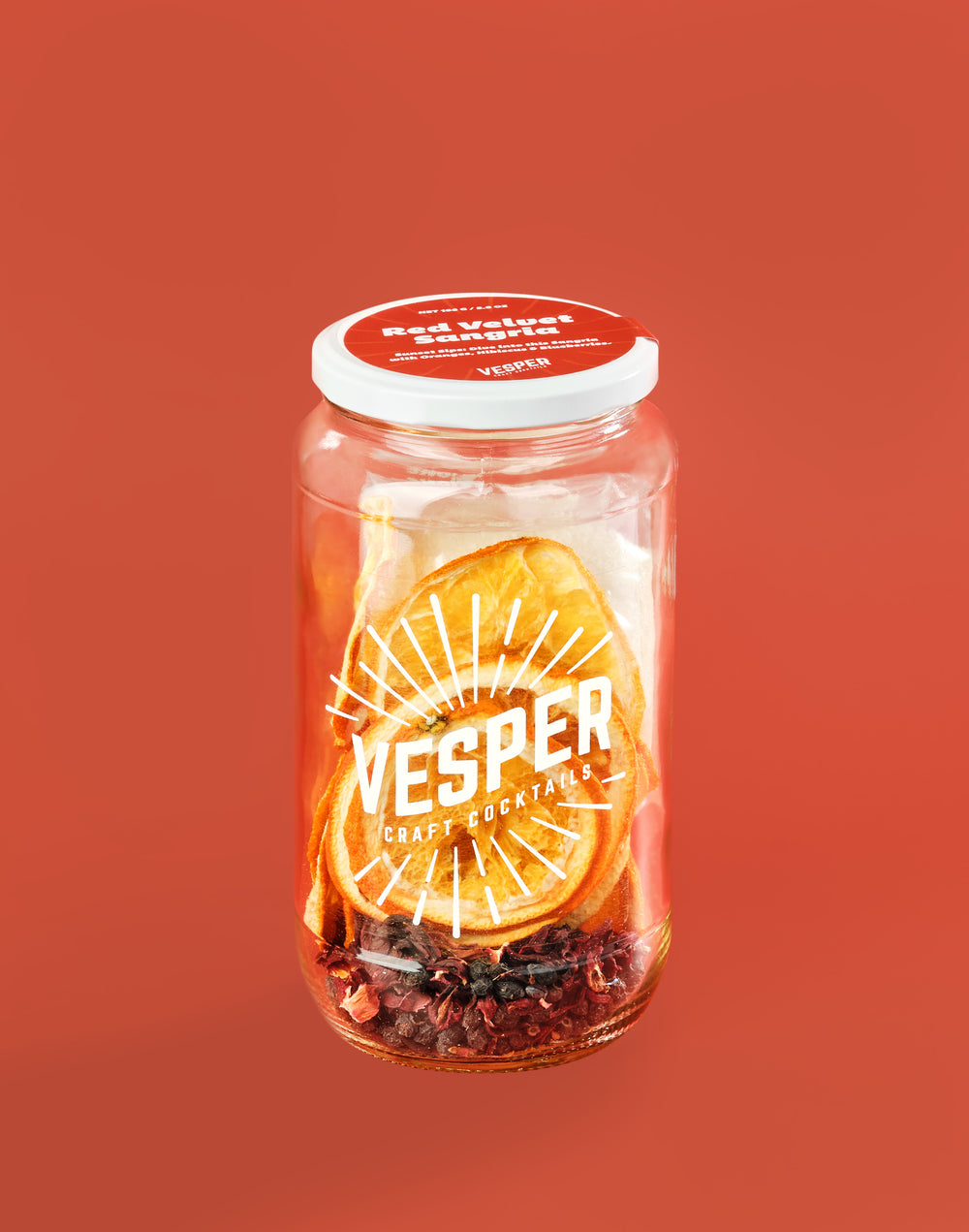 Vesper Red Velvet Sangria cocktail infusion kit jar