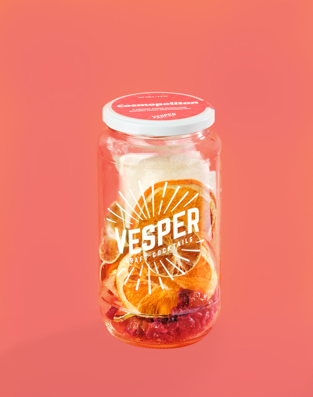 Vesper Cosmopolitan cocktail infusion kit jar